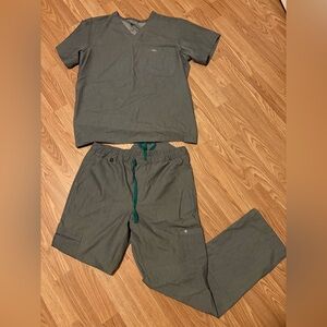 Gray Medium Figs Scrubs